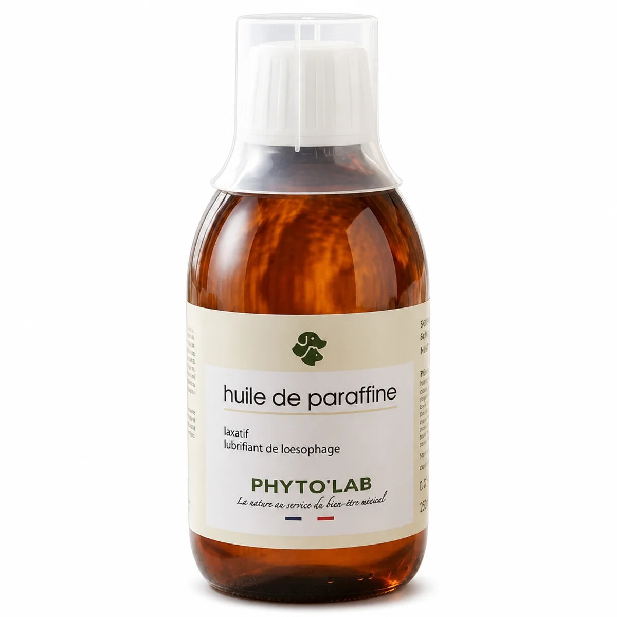 Huile de Paraffine Phyto'Lab 250ml pour constipation chien chat