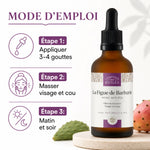 Huile de Pépins de Figue de Barbarie Bio 30ml avec mode d'emploi anti-âge visage et cou