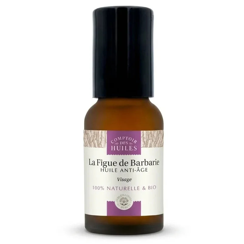 Huile de pépins de figue de barbarie bio anti-âge roll-on 15ml Comptoir des huiles