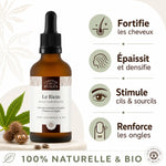 Huile de Ricin Bio 50ml Comptoir des Huiles avec bénéfices cheveux, cils, ongles