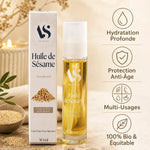 Huile de sésame Arc en Sels 50ml avec bénéfices hydratation, anti-âge et bio équitable