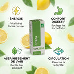 Huile essentielle citron bio Eolesens 10ml avec bénéfices énergie, digestion et circulation