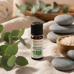 Huile essentielle de gaulthérie odorante bio Florame 10ml avec certification sur décor spa