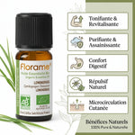 Huile essentielle lemongrass bio Florame 10ml avec 5 bénéfices tonifiants et purifiants