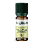 Flacon 10ml huile essentielle eucalyptus citronné bio Saint-Hilaire sur fond blanc