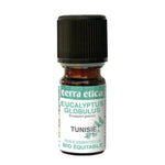 Flacon de 5ml d'huile essentielle d'Eucalyptus globulus de la marque Terra Etica