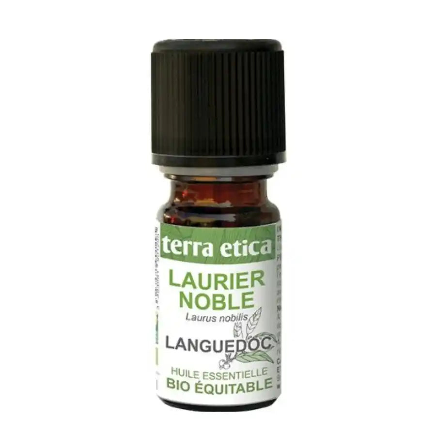 Flacon de 5ml d'huile essentielle de Laurier  noble de la marque Terra Etica
