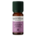 Un flacon de 10ml d'huile essentielle de lavande vraie de la distillerie Saint-Hilaire.