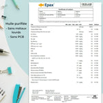 Copie du certificat EPAX de l'Huile d'Oméga 3 de Ultra concentré de la marque Inolab