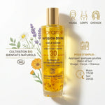 Florame Infusion Divine huile sèche bio 100ml avec mode d'emploi visage corps cheveux