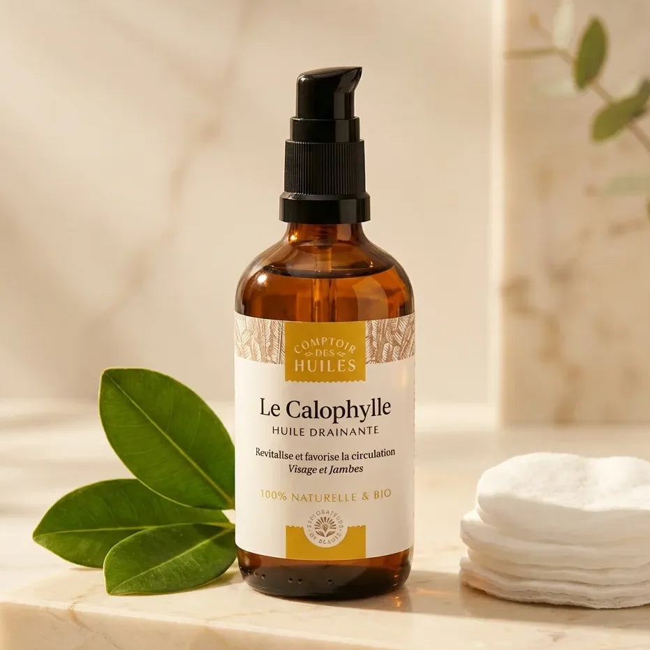 Huile végétale Calophylle Bio 100ml Comptoir des Huiles pour cernes et poches