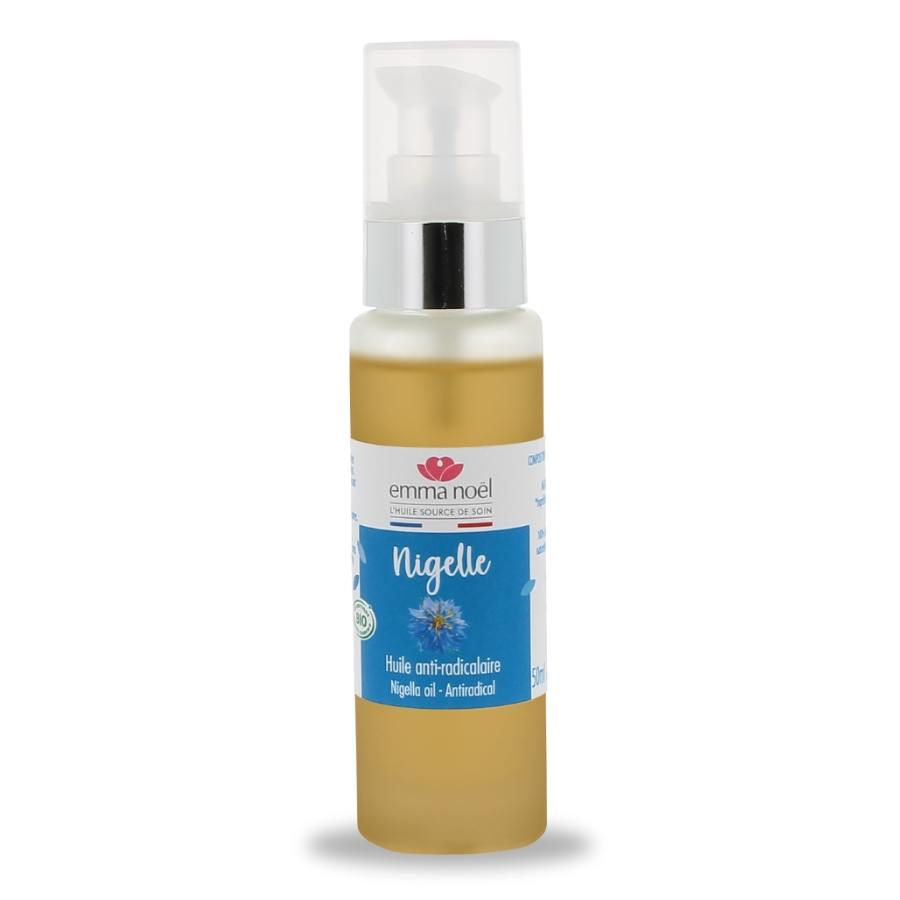 Une huile végétale de Nigelle de 100ml de la marque emma noel