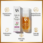Huile Rose Musquée Bio 30ml Arc en Sels avec bénéfices : régénération, hydratation, anti-âge naturel