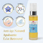 Huile vierge de bourrache bio Emma Noël 50mL avec bénéfices anti-âge et régénération cellulaire