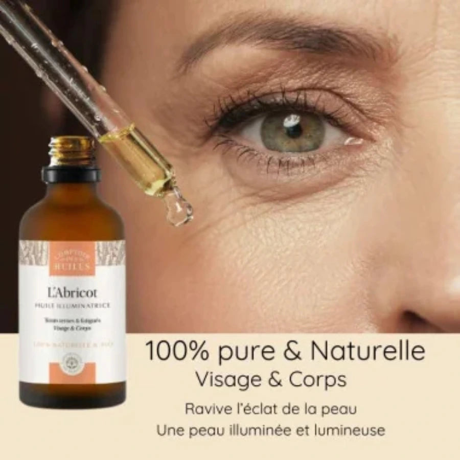 Les bienfaits pour le visage et le corps de l'huile d'Abricot Bio Comptoir des Huiles