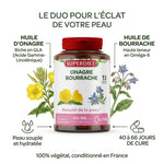 Superdiet Onagre Bourrache 200 capsules avec infographies huiles essentielles beauté peau