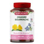 Une boite de 200 capsules d'Huiles onagre & bourrache (beauté de la peau) Superdiet