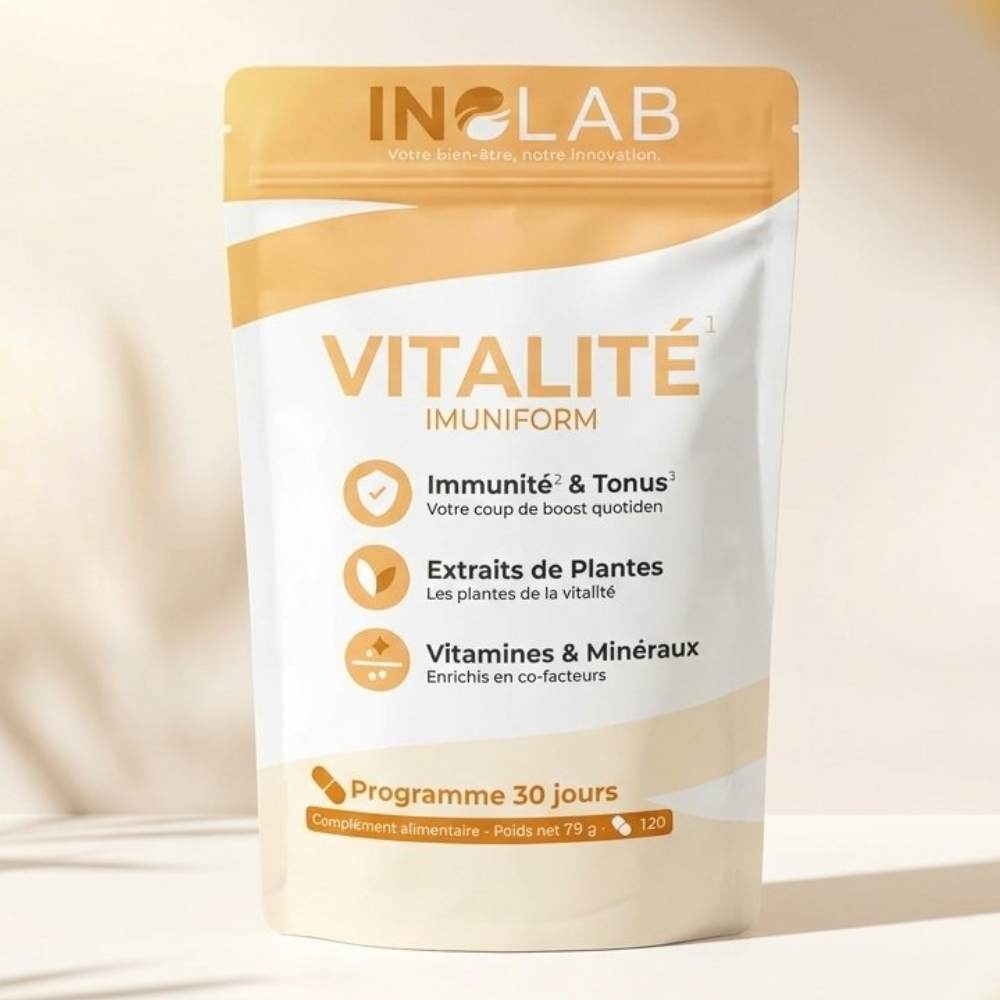 Un sachet de 120 gélules d'Imuniform : Multivitamines, minéraux & plantes de la marque Inolab