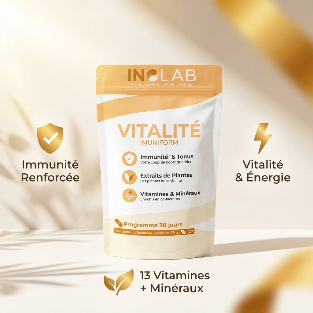 Inolab Imuniform 120 gélules multivitamines minéraux plantes immunité vitalité énergie