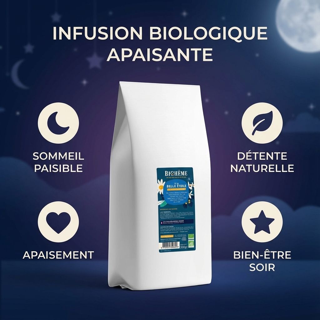 Infusion bio À la Belle Étoile 300g vrac - tisane sommeil et détente naturelle