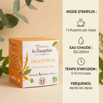 Infusion bio Digest Plus 20 infusettes Tisanes Le Dauphin avec mode d'emploi et instructions d'utilisation