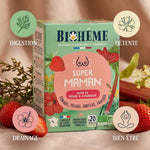 Infusion bio Super Maman Biohême 20 infusettes avec bénéfices digestion, détente, drainage et bien-être