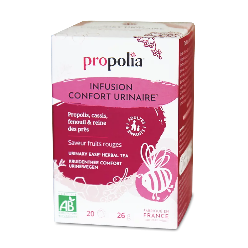 Infusion confort urinaire propolia 20 sachets saveur fruits rouges