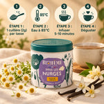 Boîte métal Biohême Infusion Dans les Nuages 50g avec guide d'infusion et ingrédients botaniques