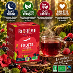 Infusion Fruits des Bois Enchantés Biohême 20 infusettes bio - tasse de thé rouge avec bénéfices santé