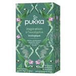 Boîte de 20 sachets d'Infusion Inspiration à l'Eucalyptus Bio de la marque Pukka