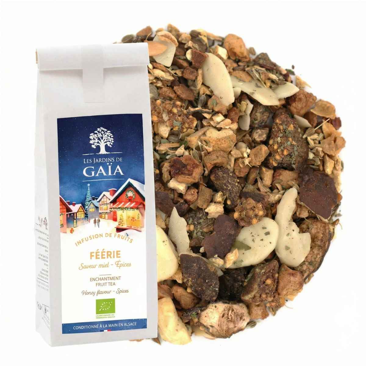 Infusion féérie bio saveur miel et épices de la marque Les Jardins de Gaïa