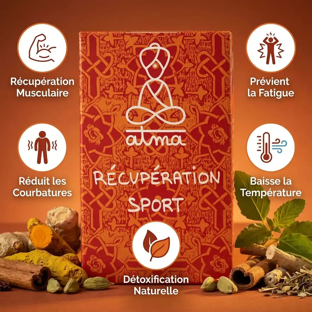 Infusion Mamsa Shodhana Atma récupération sportive 20 sachets avec bénéfices musculaires et détoxification