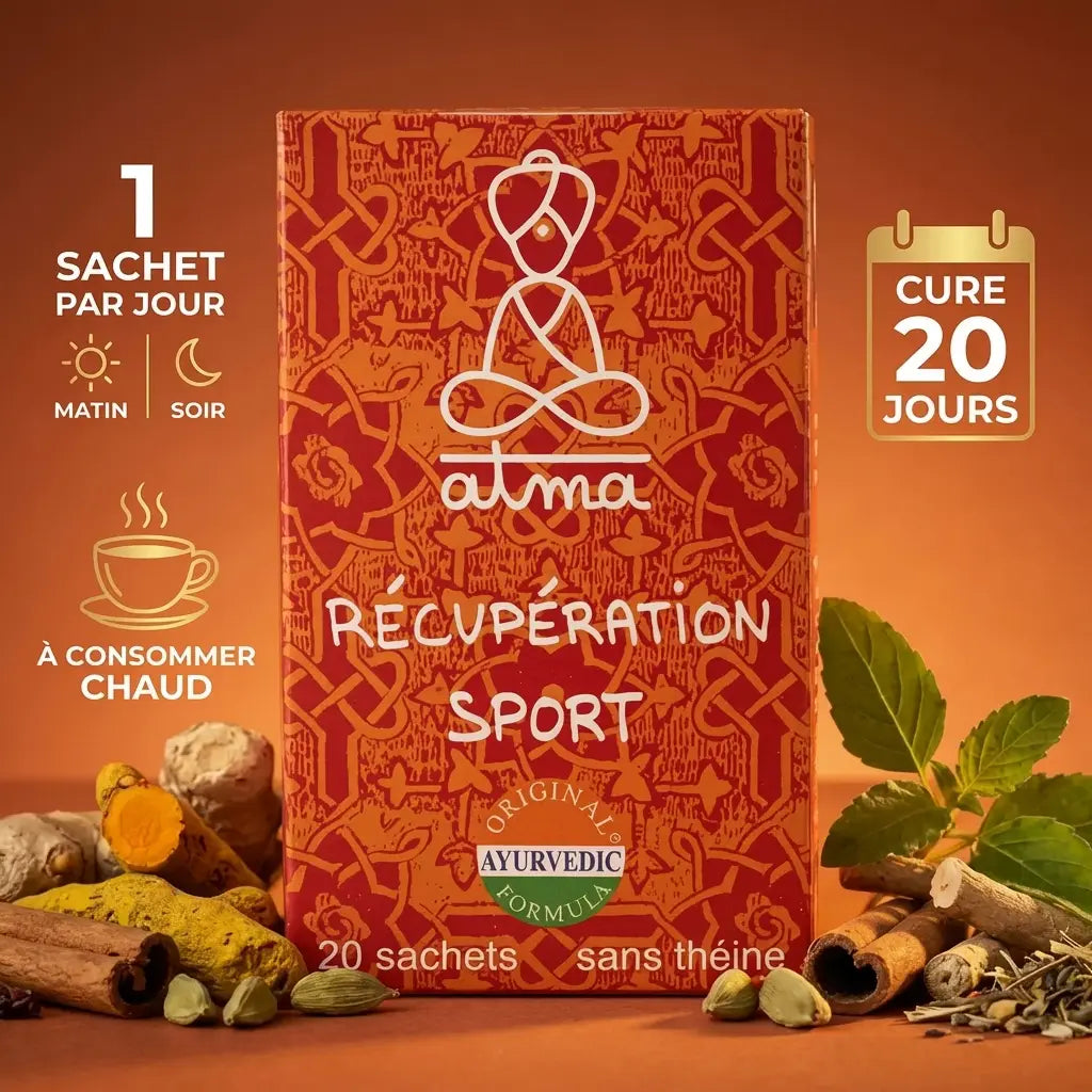 Infusion Mamsa Shodhana récupération sportive 20 sachets avec posologie 1 sachet jour et cure 20 jours