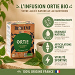 Infusion Ortie Bio Biohême 20 infusettes avec feuilles d'ortie fraîche et bénéfices santé