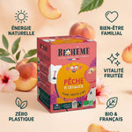 Boîte infusion pêche à croquer Biohême x20 infusettes bio avec bénéfices bien-être