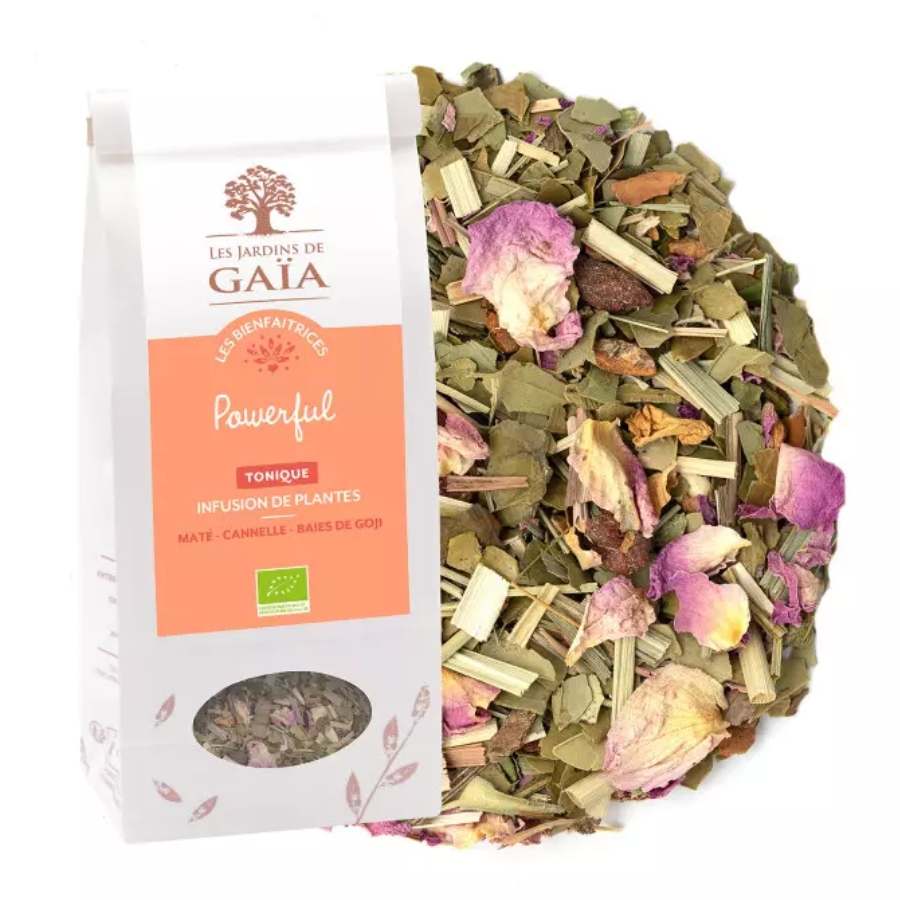 Infusion de plantes "Powerful" tonique de la marque les Jardins de Gaïa