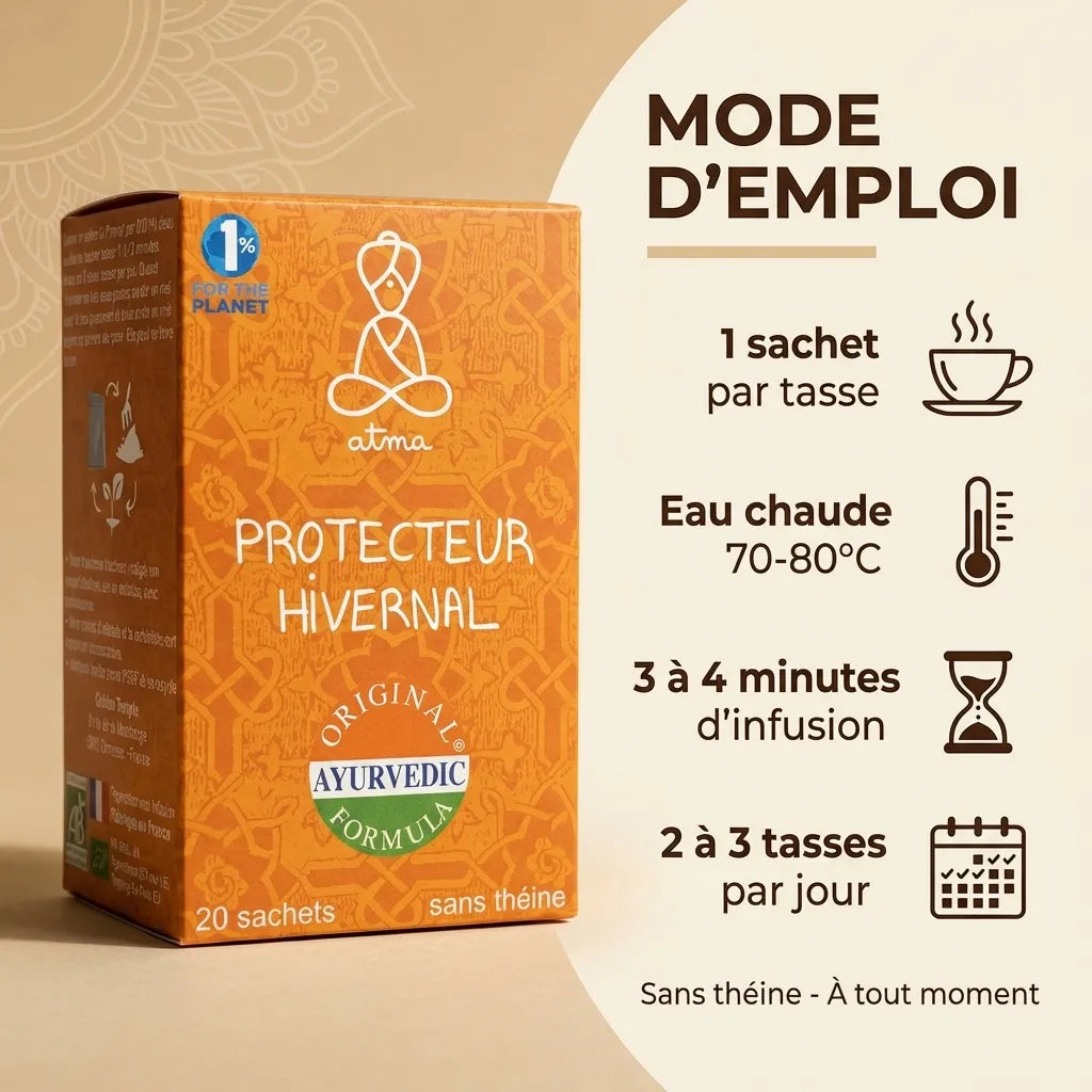 Infusion Pramati Protecteur Hivernal 20 sachets Atma - Mode d'emploi et instructions d'utilisation