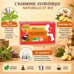 Boîte Tulsi Gingembre Bio Ayur-Vana 25 infusettes avec ingrédients naturels Ayurvédiques