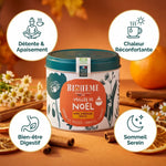 Boîte infusion Veillée de Noël Biohême avec bénéfices détente, chaleur et sommeil