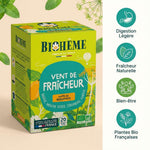 Boîte infusion Vent de Fraîcheur Biohême 20 infusettes avec bénéfices digestion et plantes bio