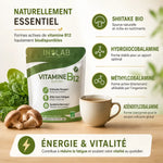 Inolab B12form vitamine B12 vegan bio shiitake avec ingrédients actifs et légumes verts