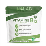 Inolab B12form vitamine B12 vegan bio shiitake 60 capsules packaging vert et blanc