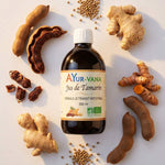 Jus de Tamarin Bio AyurVana 500ml avec ingrédients naturels et épices ayurvédiques