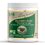 Un pot de Jus d'herbe de blé bio de 200 g de la marque SFB Laboratoires