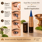 Kajal Bleu Varkala 006 Soultree - Guide application étapes préparation, application, estompage, définition regard