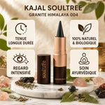 Kajal Granite Himalaya 004 Soultree avec bénéfices : tenue longue durée, naturel biologique, regard intensifié et soin ayurvédique