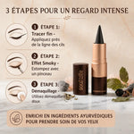 Kajal Granite Himalaya 004 Soultree - Crayon eyeliner noir avec guide d'application étapes