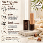 Kajal Incolore Soultree 101 avec guide application 4 étapes et instructions utilisation