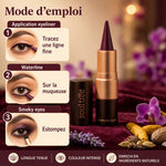 Kajal Prune Cachemire 008 Soultree avec guide d'application eyeliner et techniques de maquillage