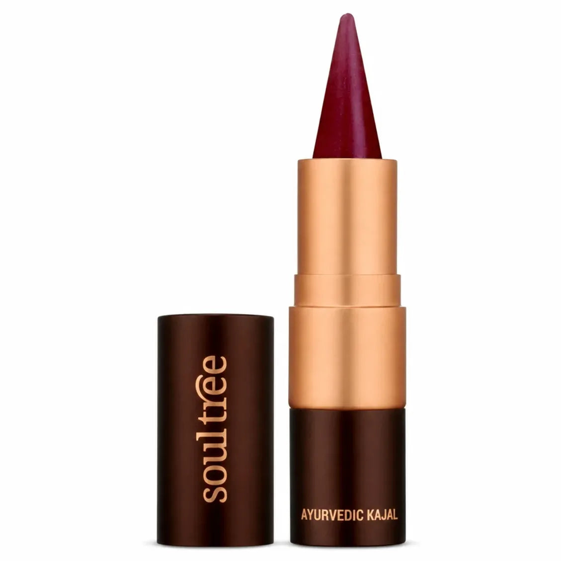 Kajal Prune Cachemire 008 Soultree - crayon khôl ayurvédique marron burgundy